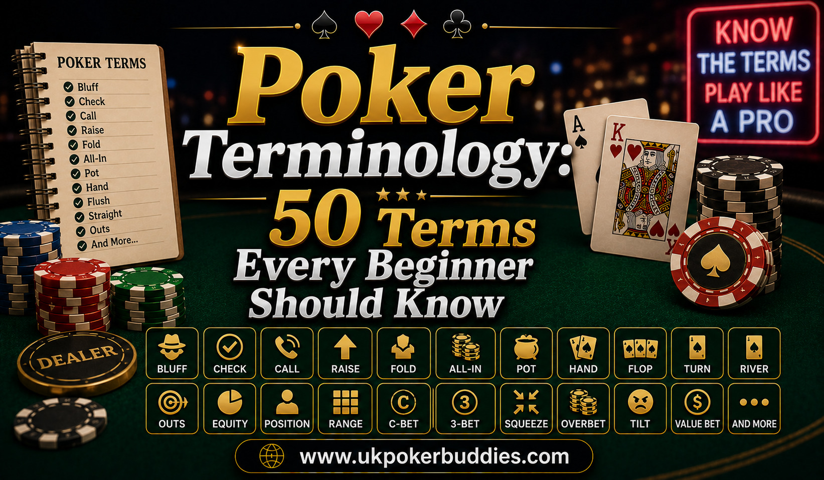 Poker Terminology: 50 Terms Every Beginner Should Know
